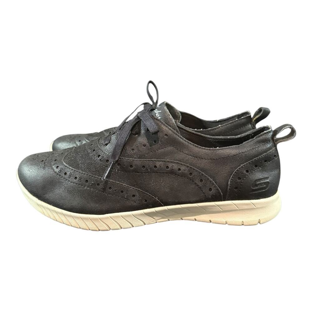 Skechers Shoes Women’s Size 8 Wave Lite Dearest Darling Wingtip Oxford Black - Picture 5 of 9